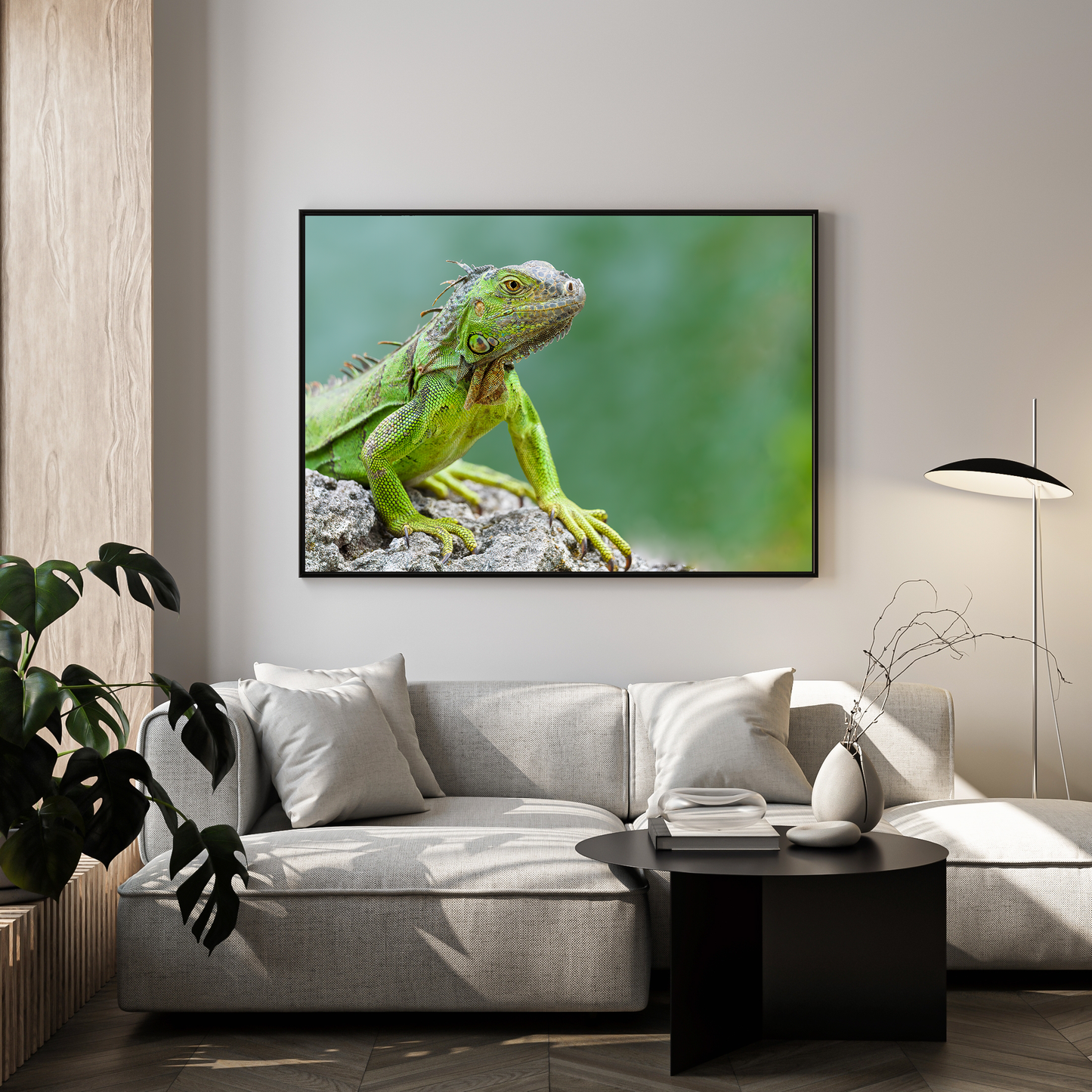 Framed photo paper poster