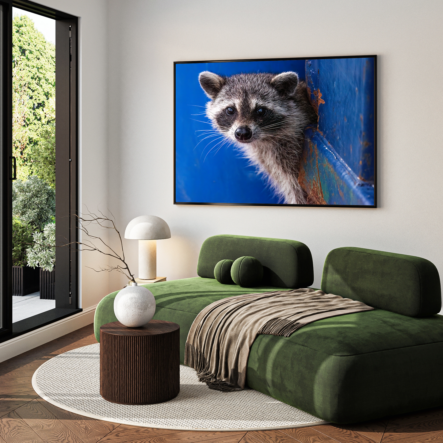 Framed photo paper poster