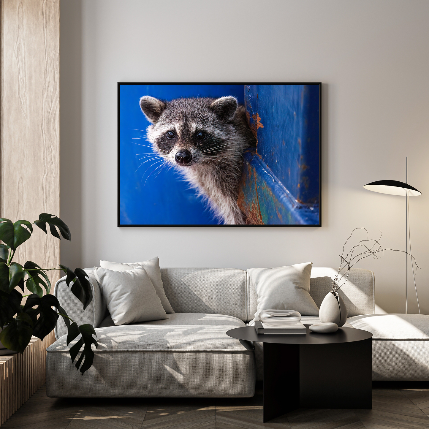 Framed photo paper poster
