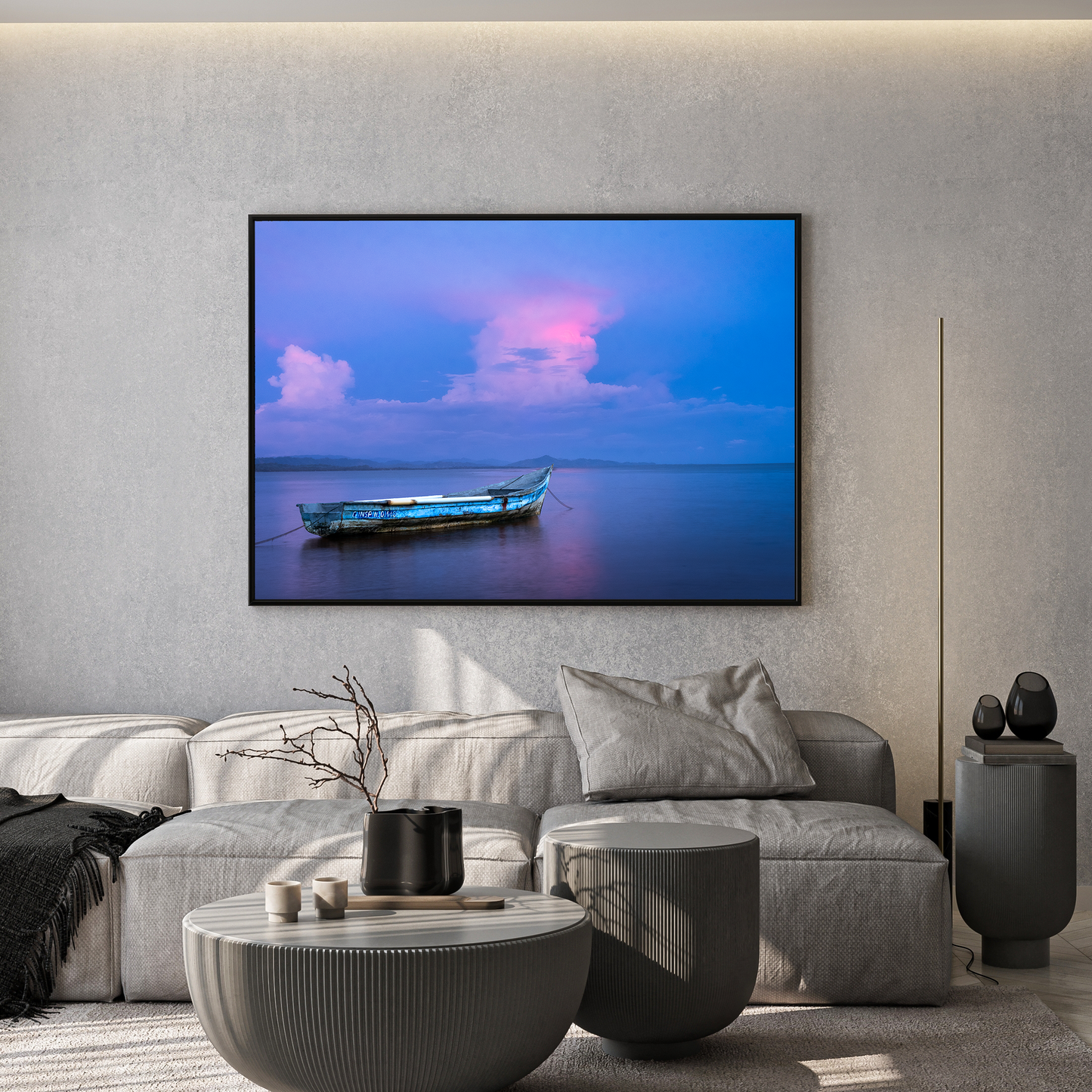 Framed photo paper poster