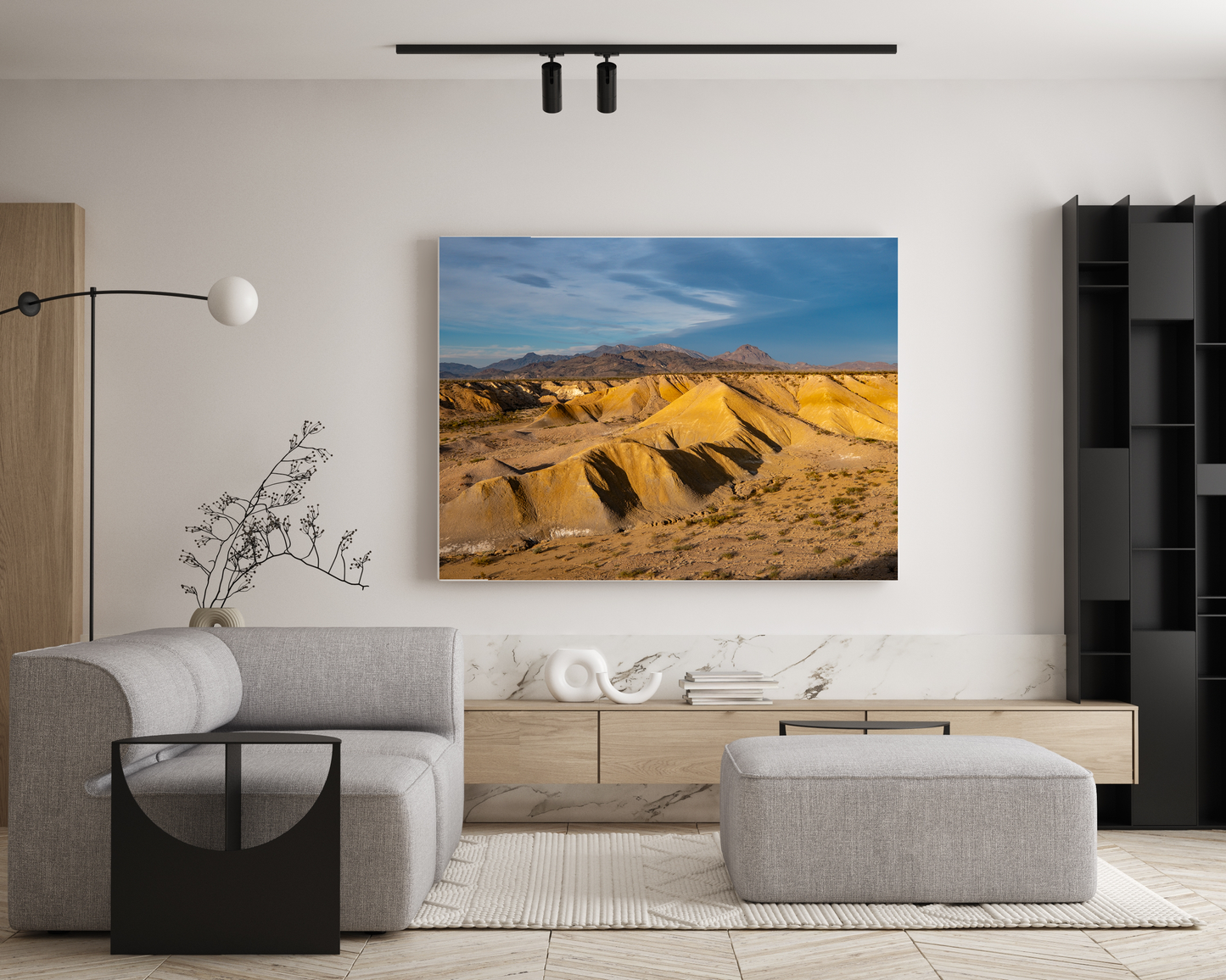 Framed photo paper poster