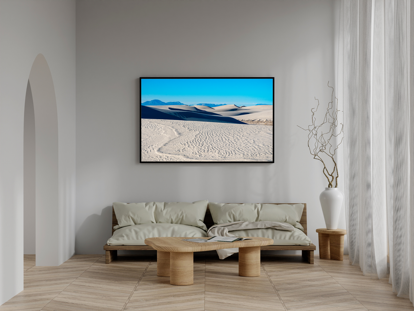 Framed photo paper poster