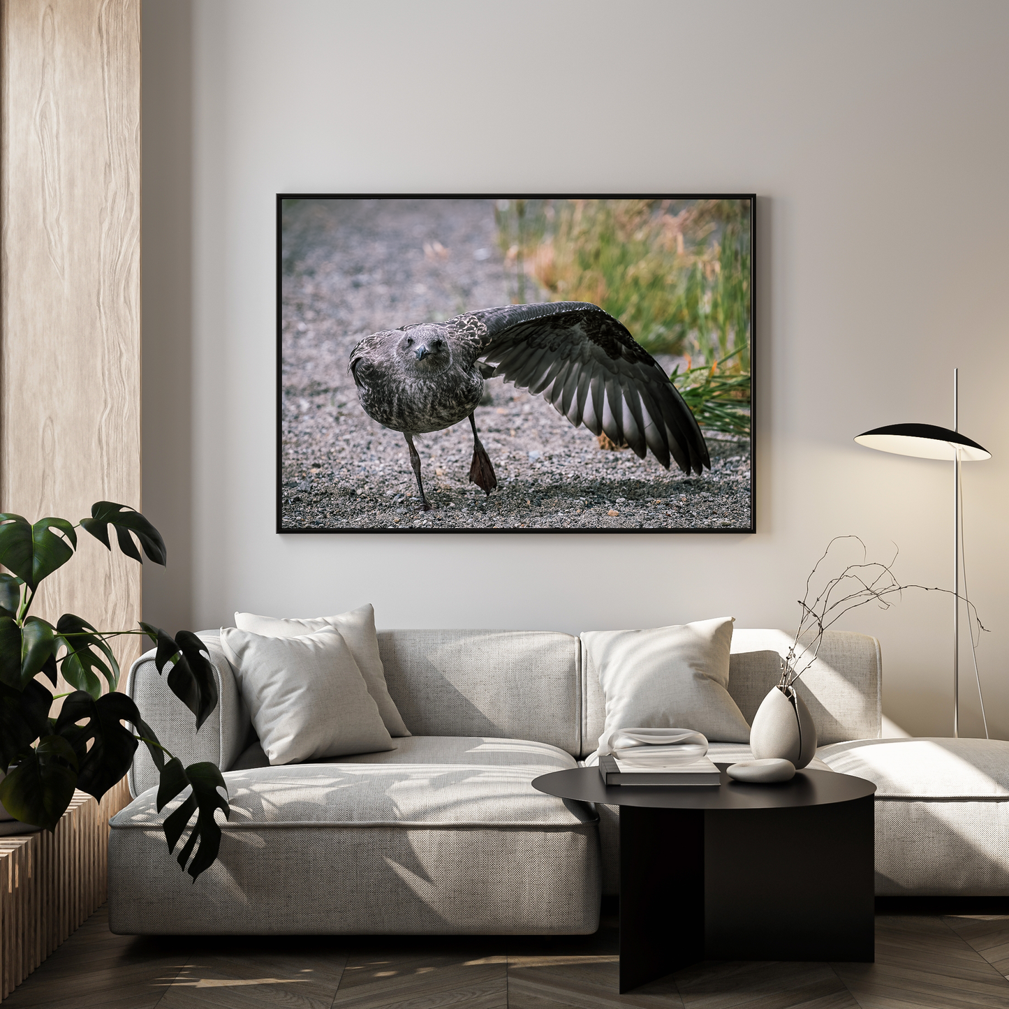 Framed photo paper poster