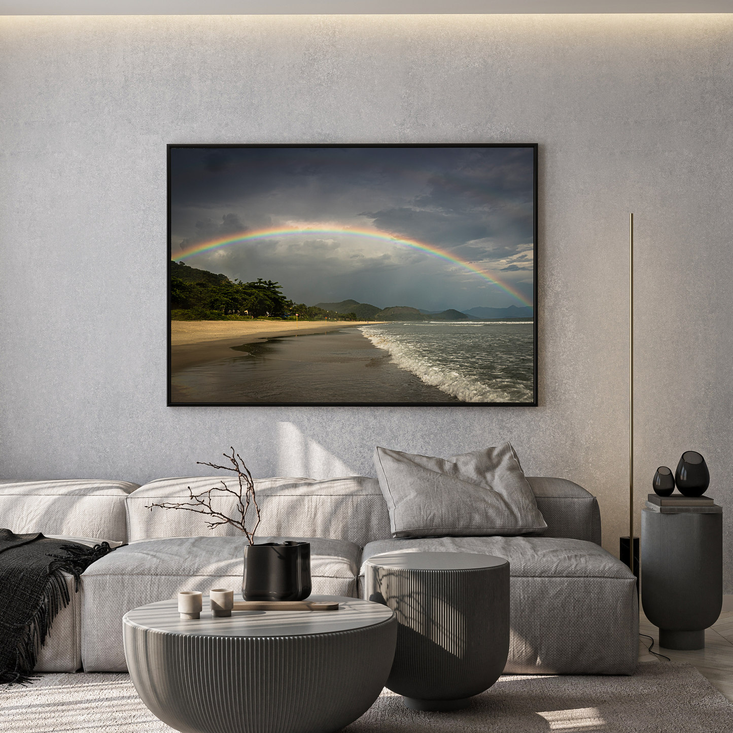 Framed photo paper poster
