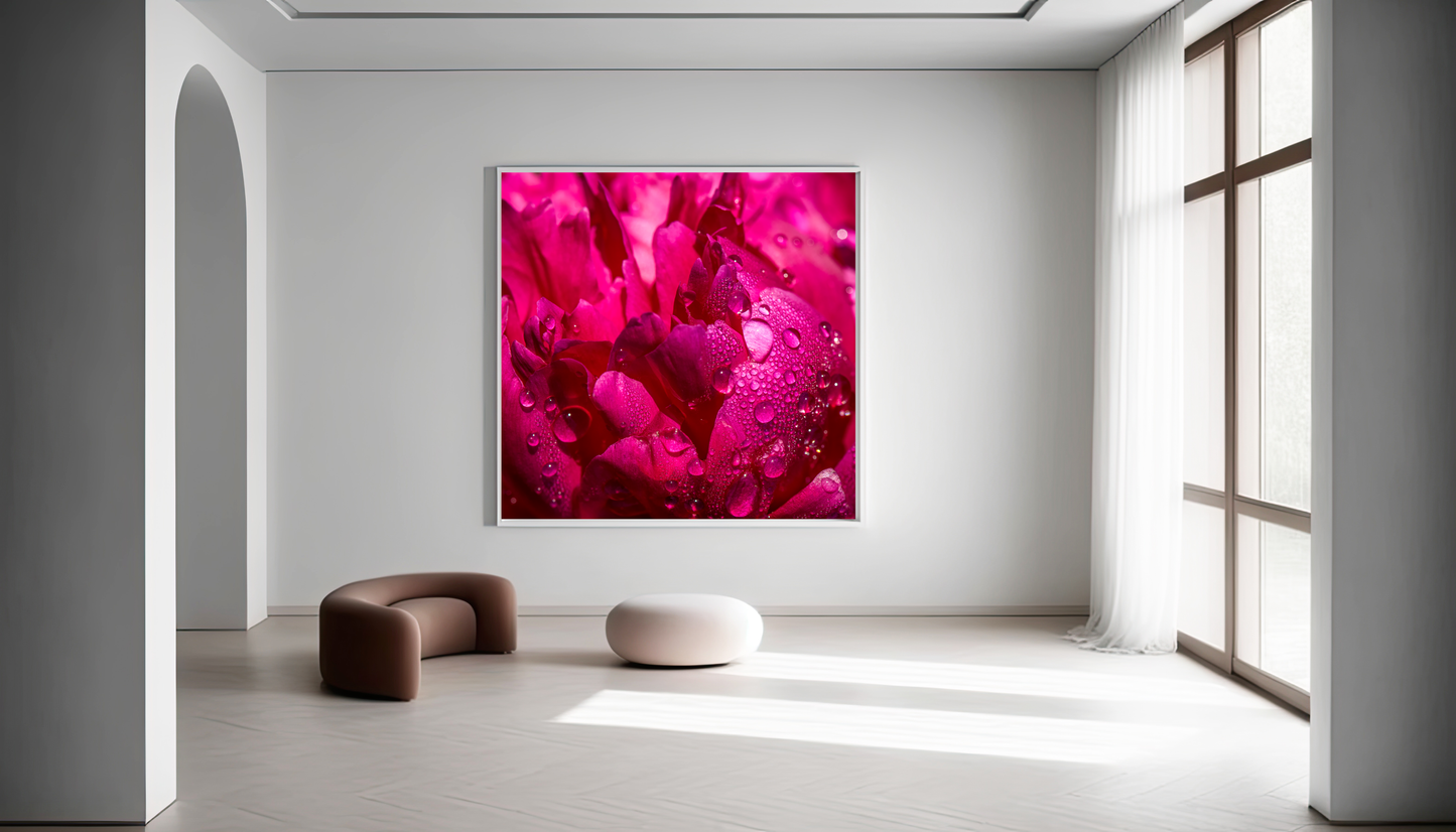 Framed photo paper poster