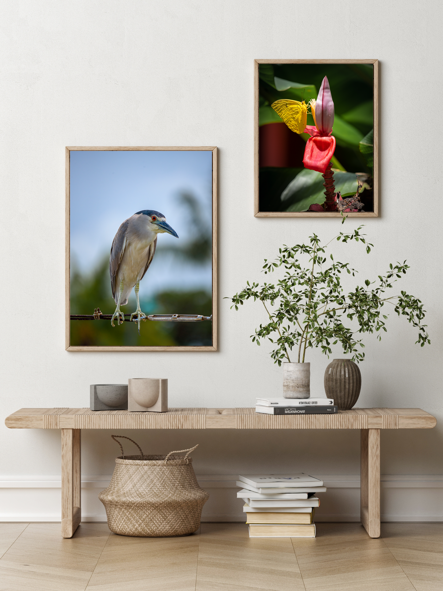 Framed photo paper poster