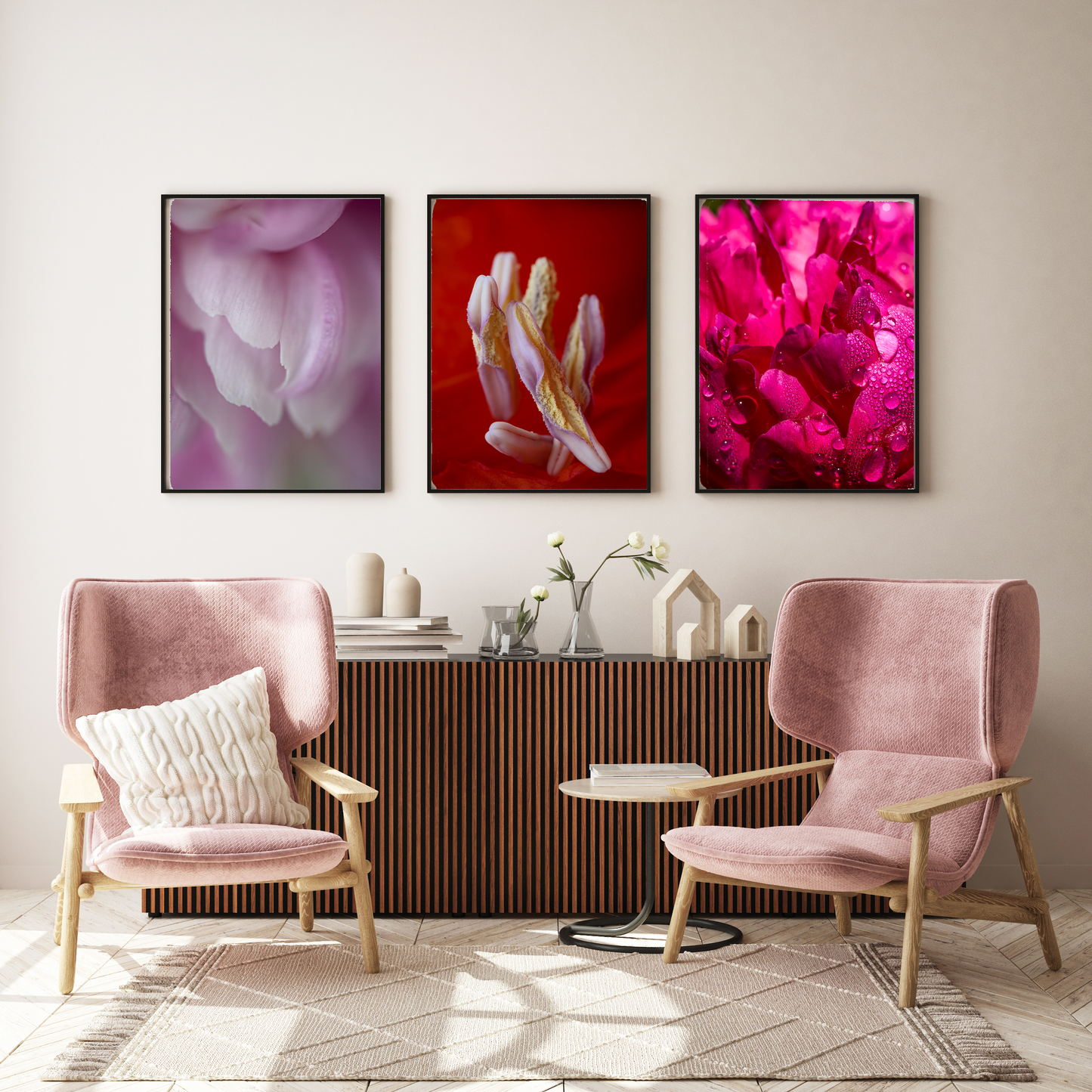Framed photo paper poster