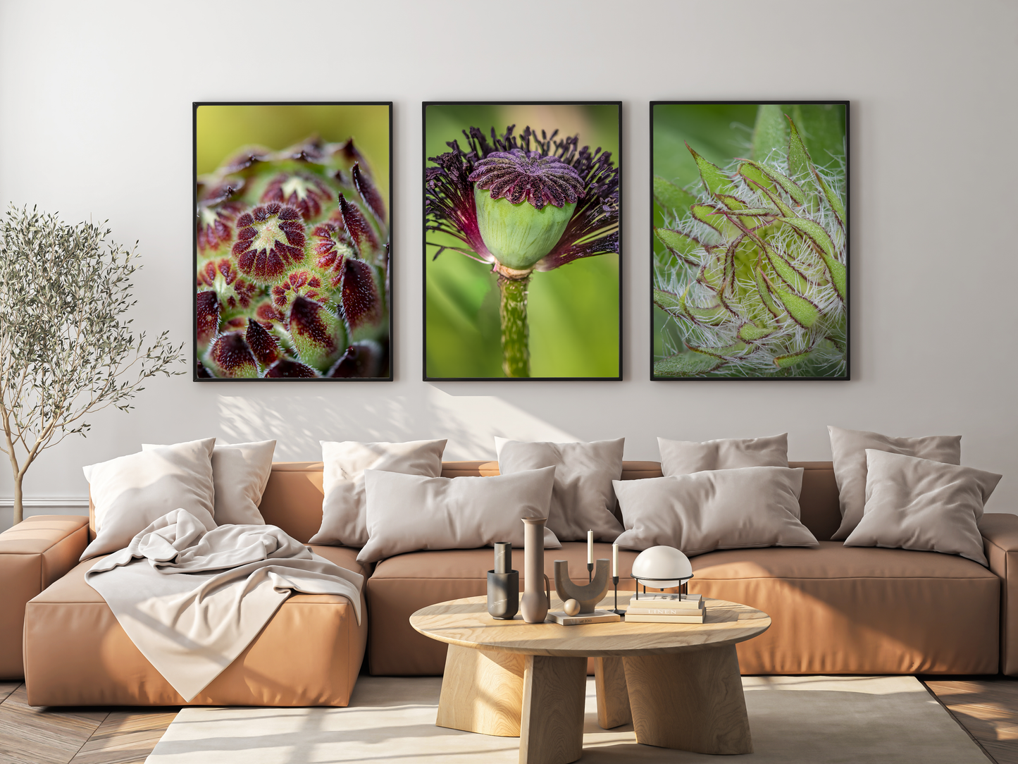Framed photo paper poster