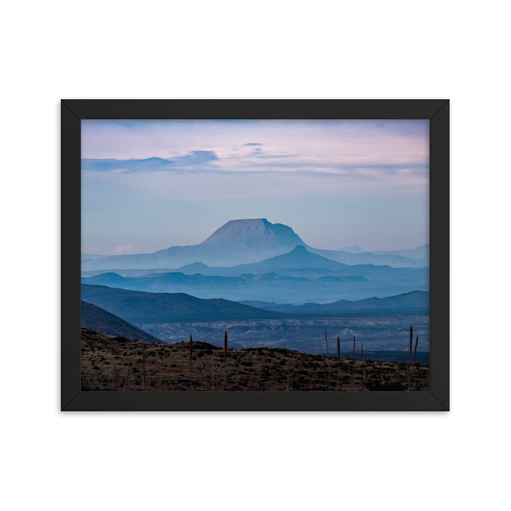 Framed photo paper poster