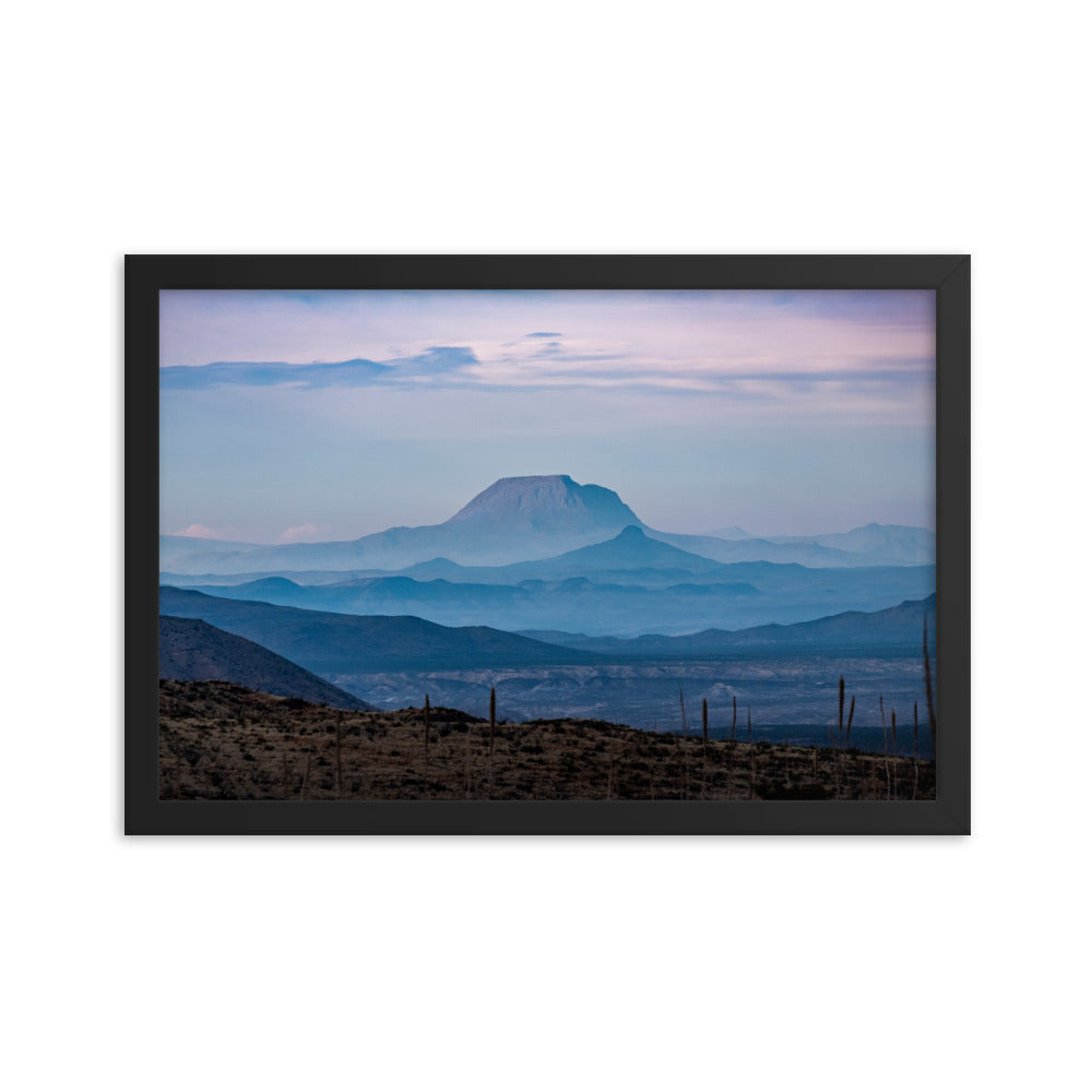 Framed photo paper poster