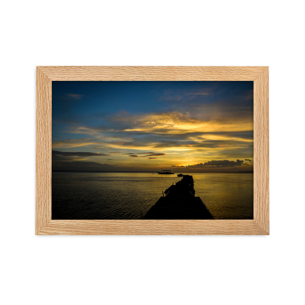 Framed matte paper poster