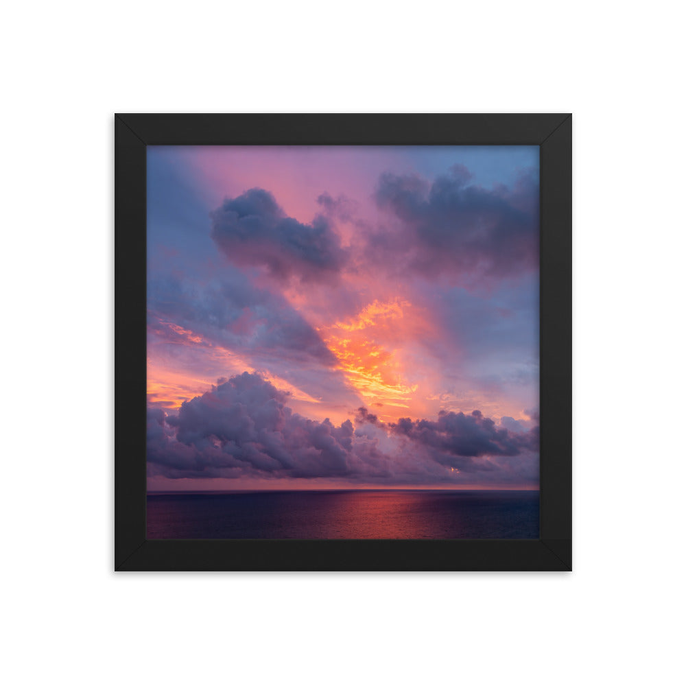 Framed photo paper poster