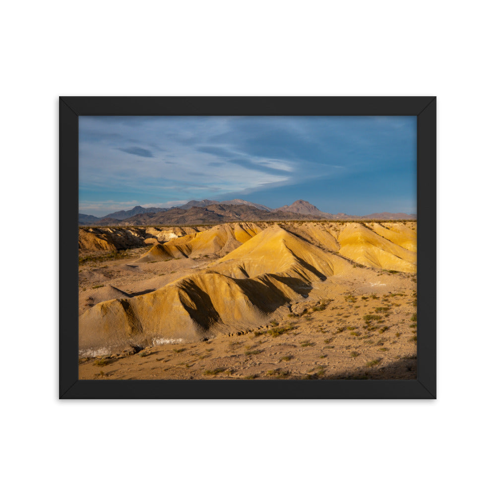 Framed photo paper poster