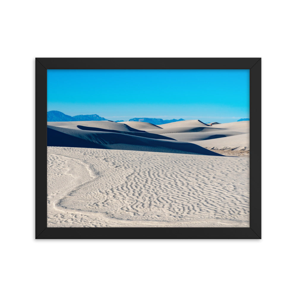 Framed photo paper poster