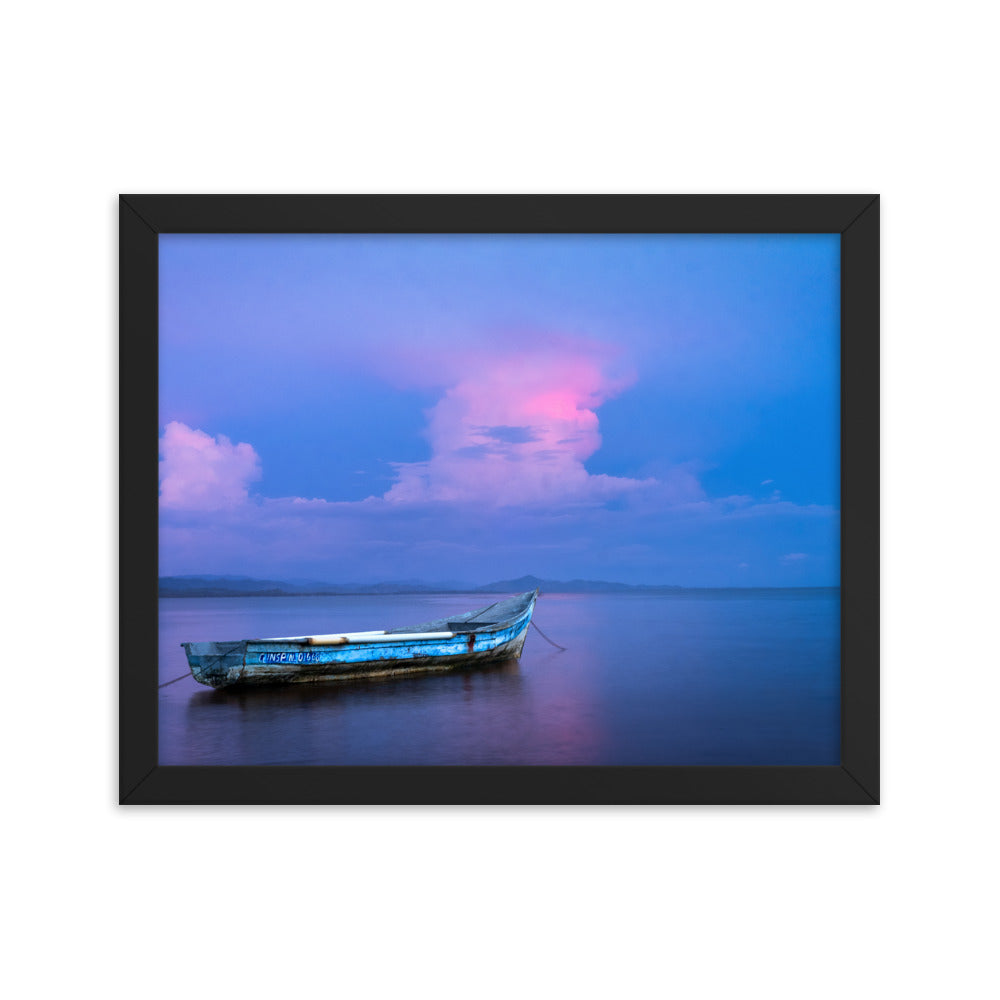 Framed photo paper poster