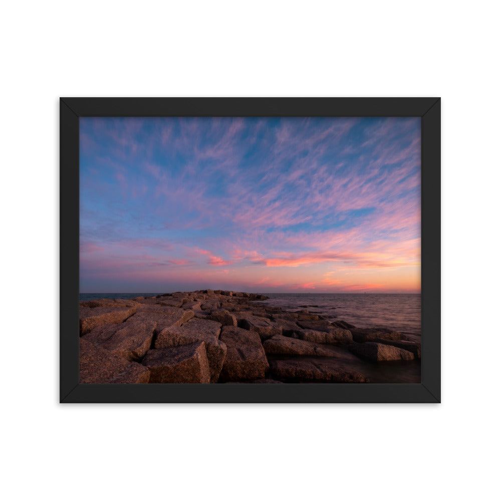 Framed photo paper poster