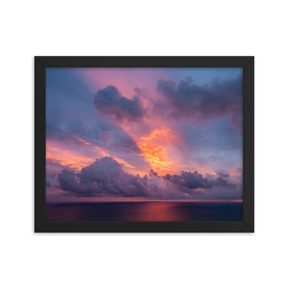 Framed photo paper poster