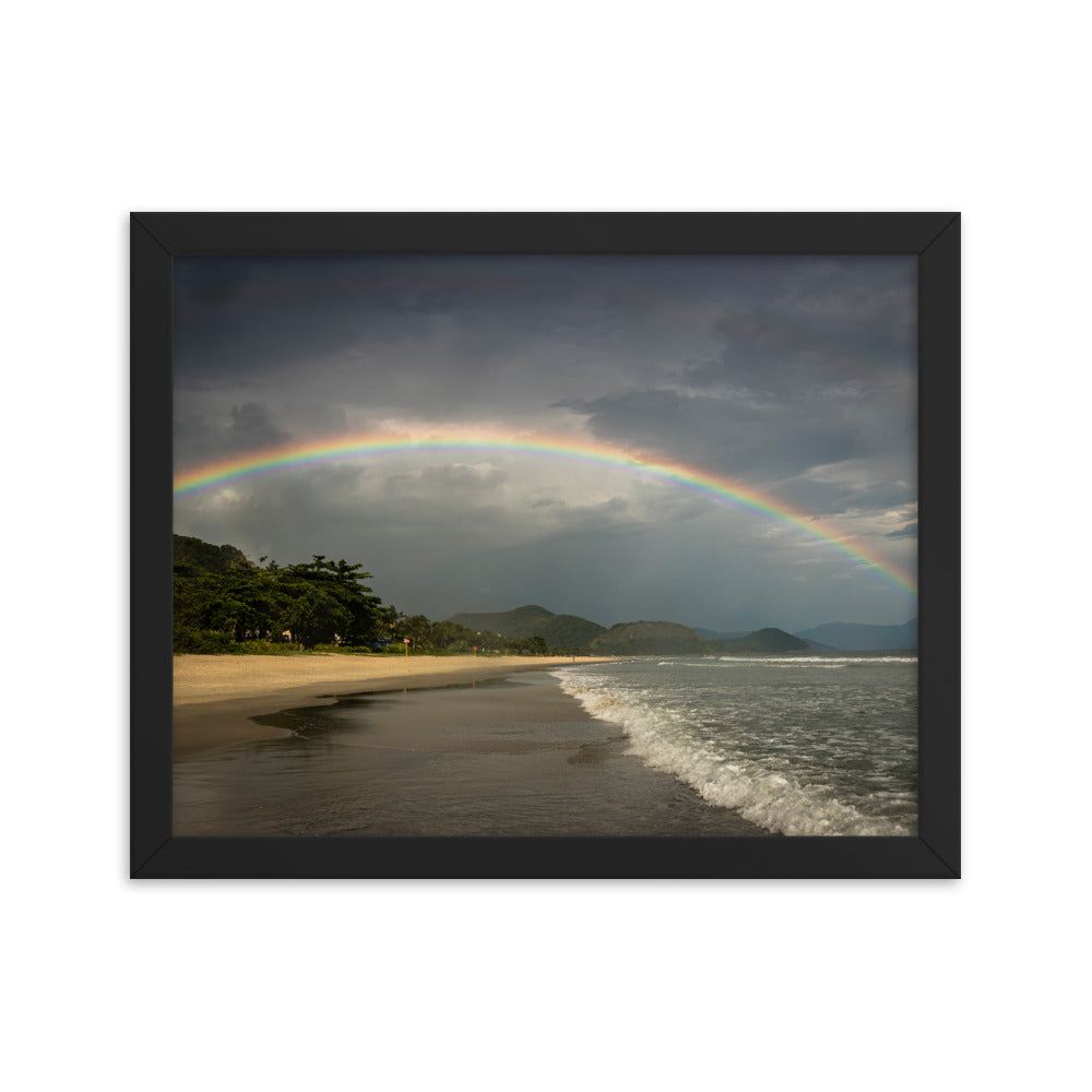 Framed photo paper poster