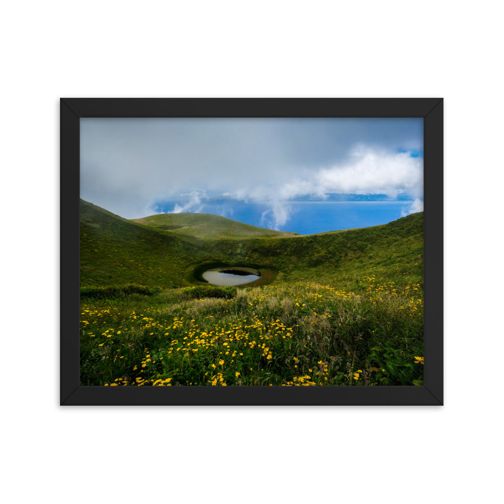 Framed photo paper poster