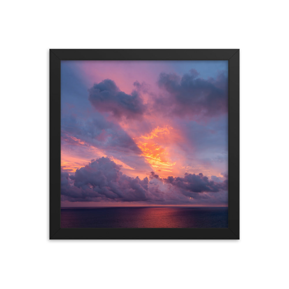 Framed photo paper poster