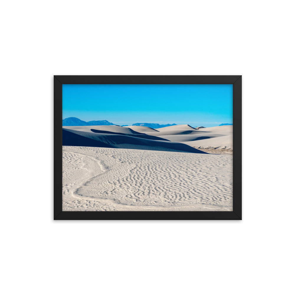 Framed photo paper poster