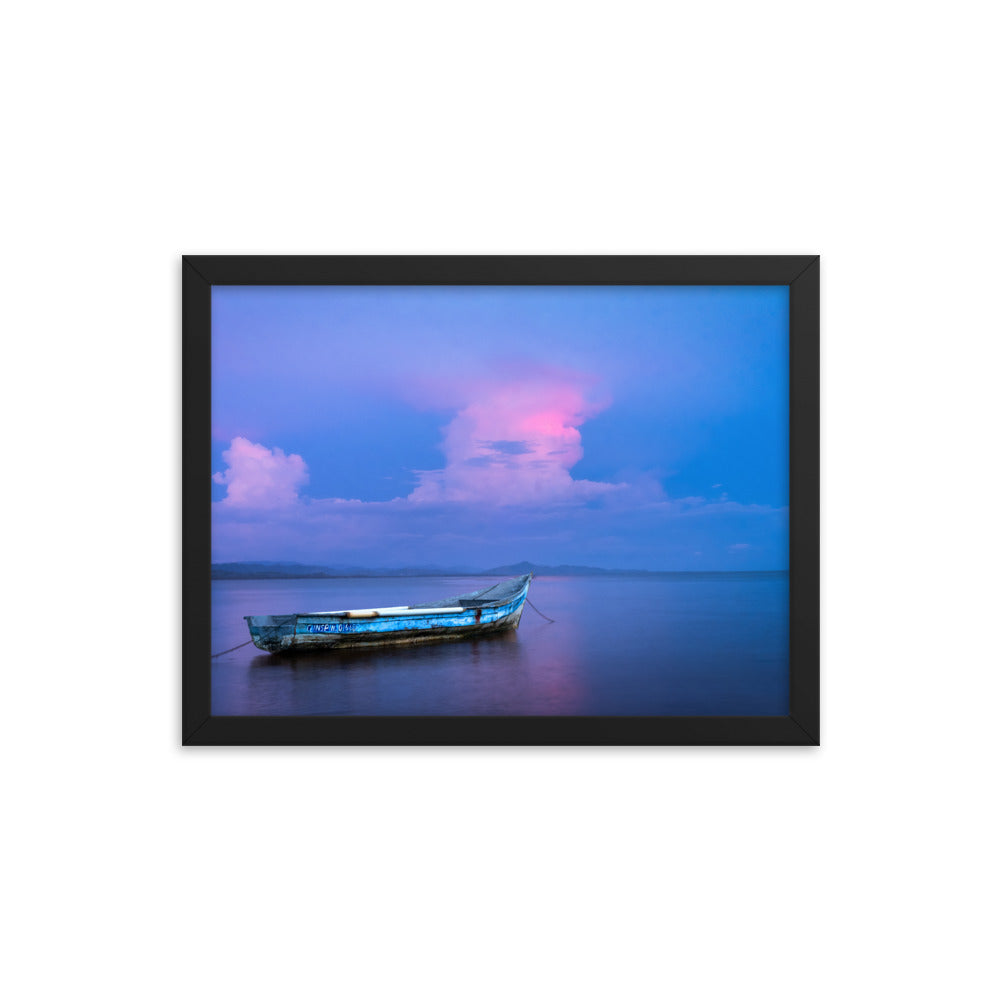 Framed photo paper poster