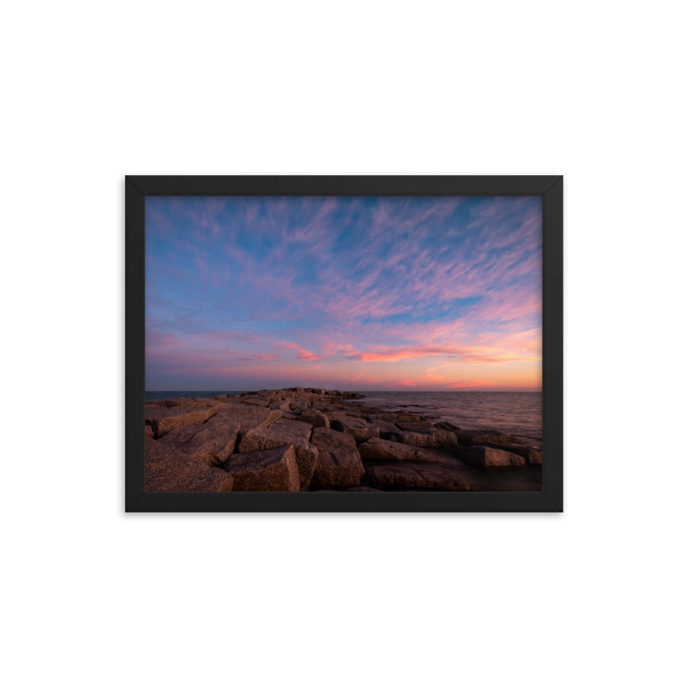 Framed photo paper poster