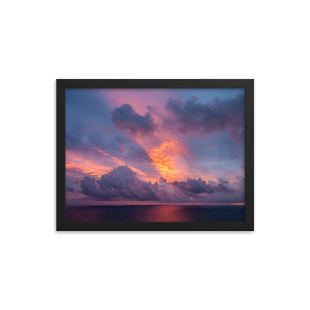 Framed photo paper poster