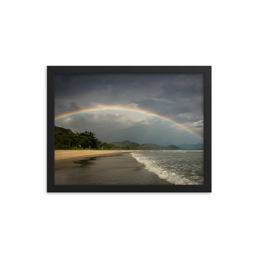 Framed photo paper poster