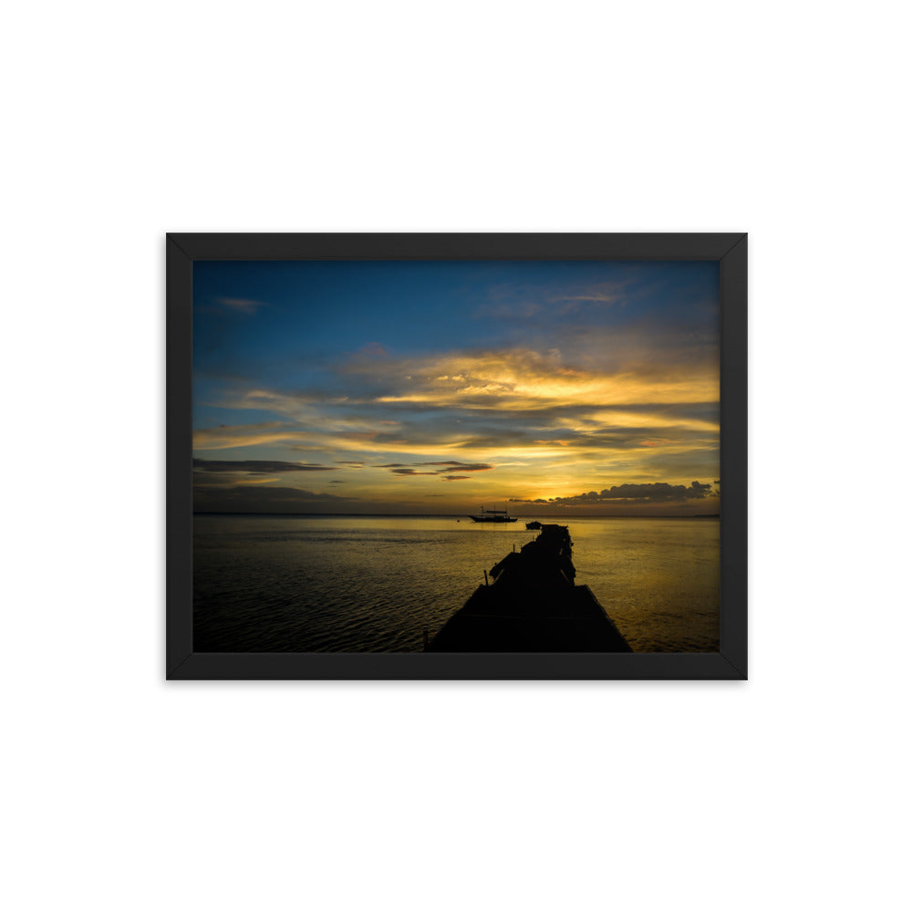 Framed photo paper poster