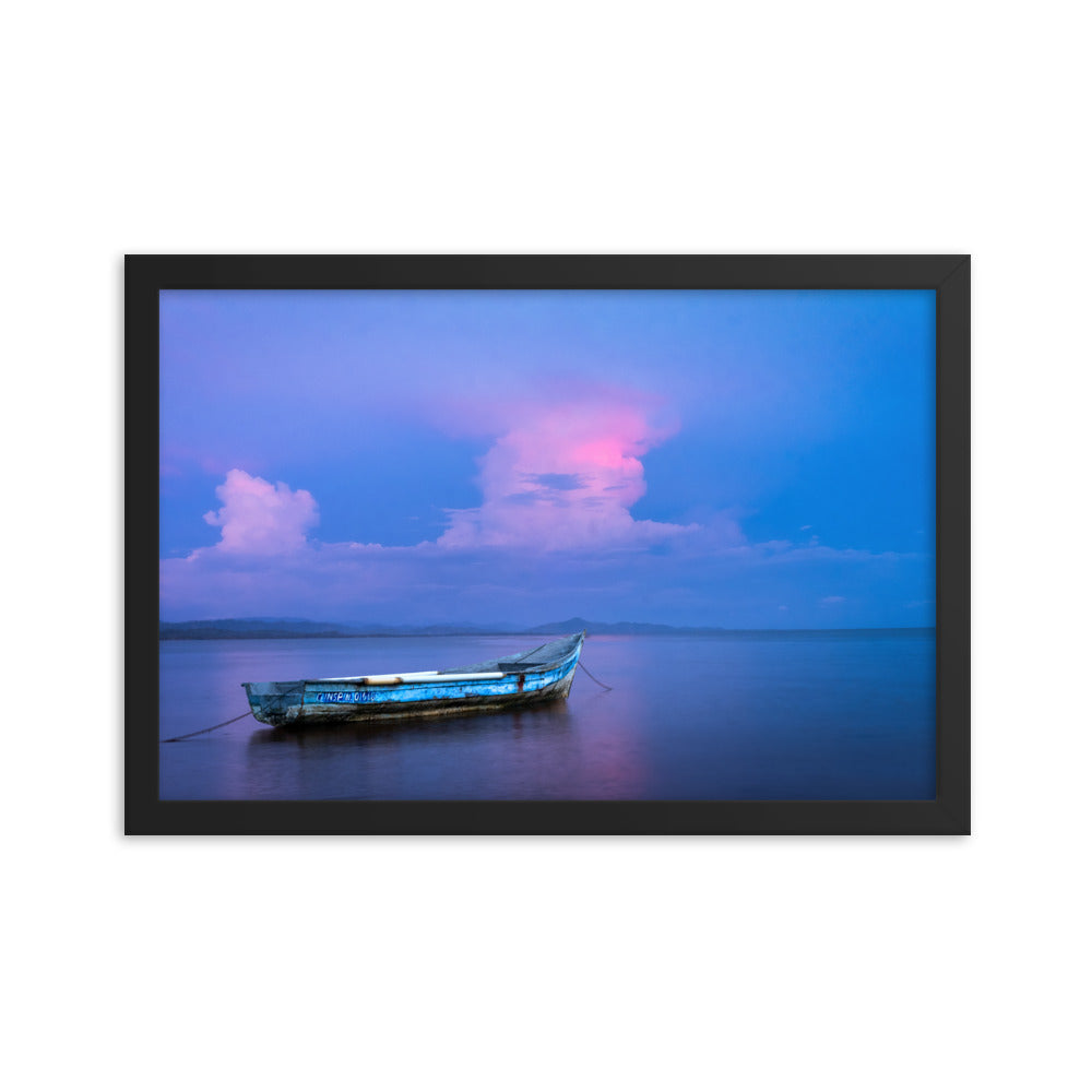 Framed photo paper poster