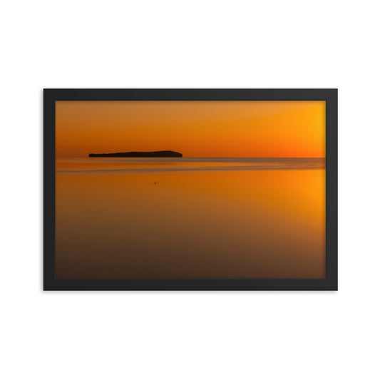 Framed photo paper poster