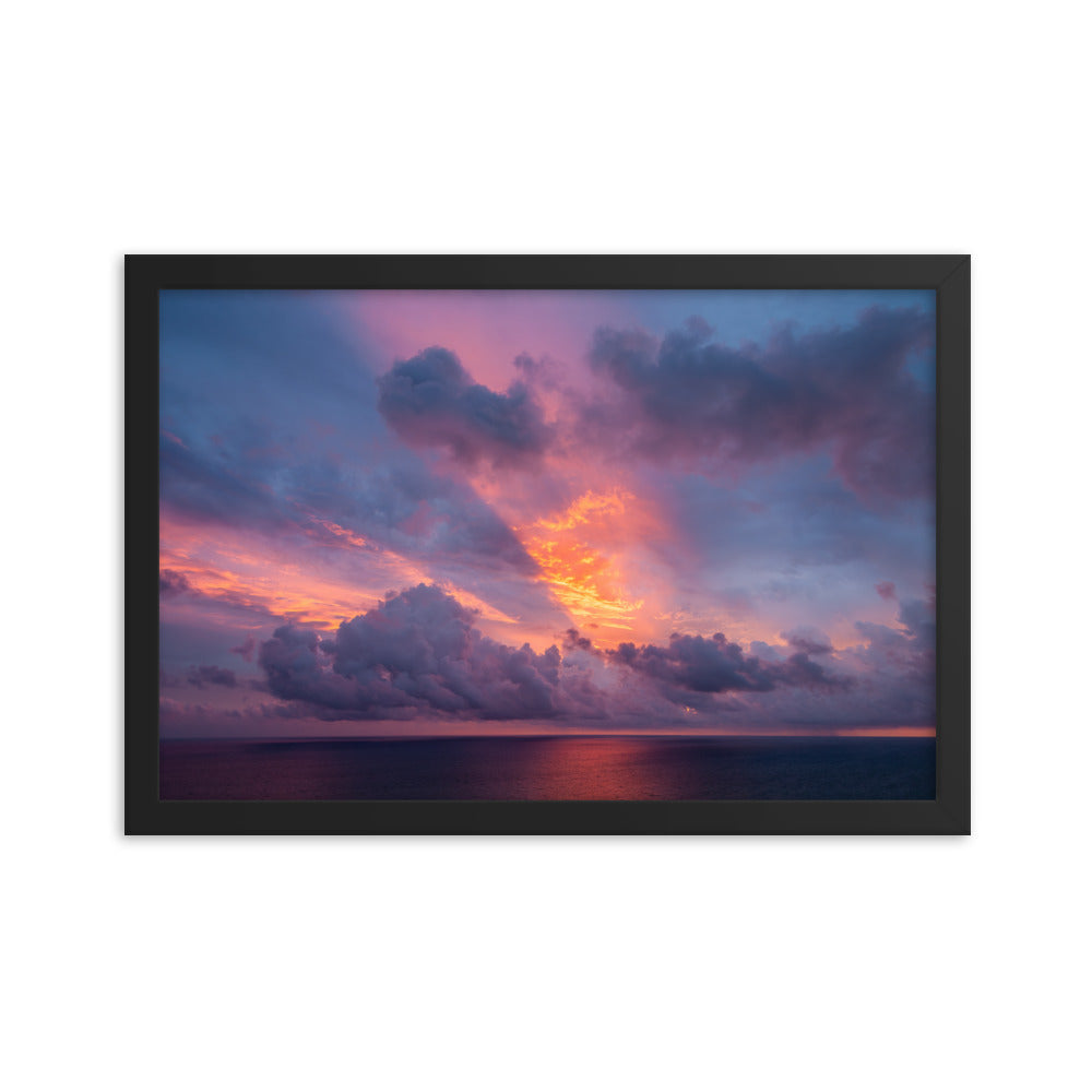 Framed photo paper poster