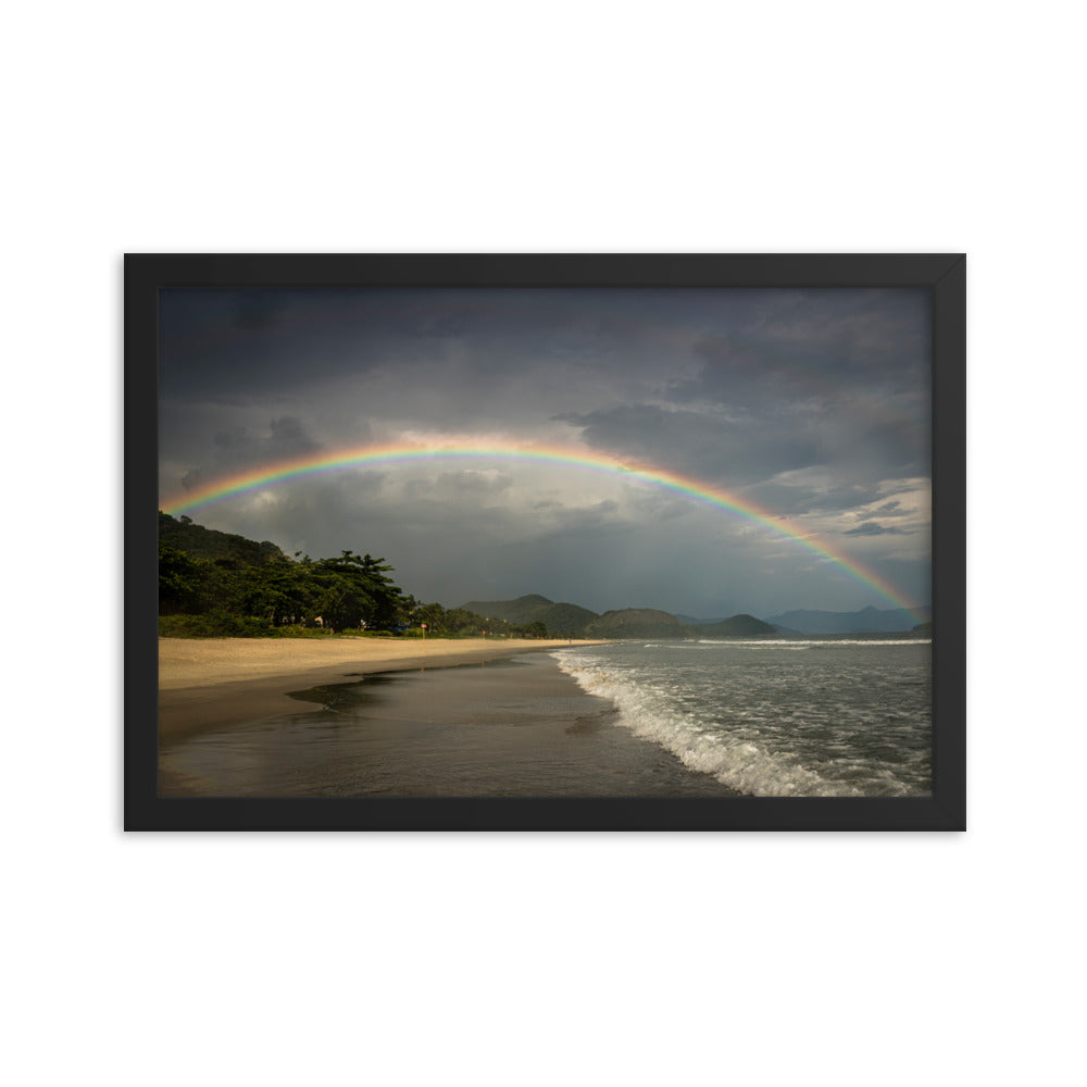 Framed photo paper poster