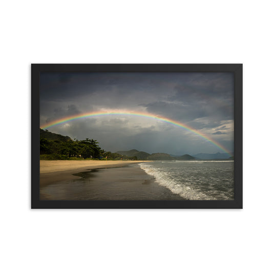 Framed photo paper poster