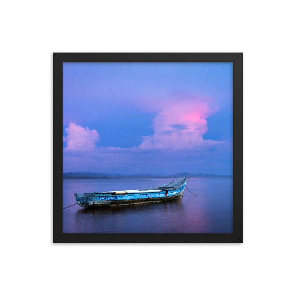 Framed photo paper poster