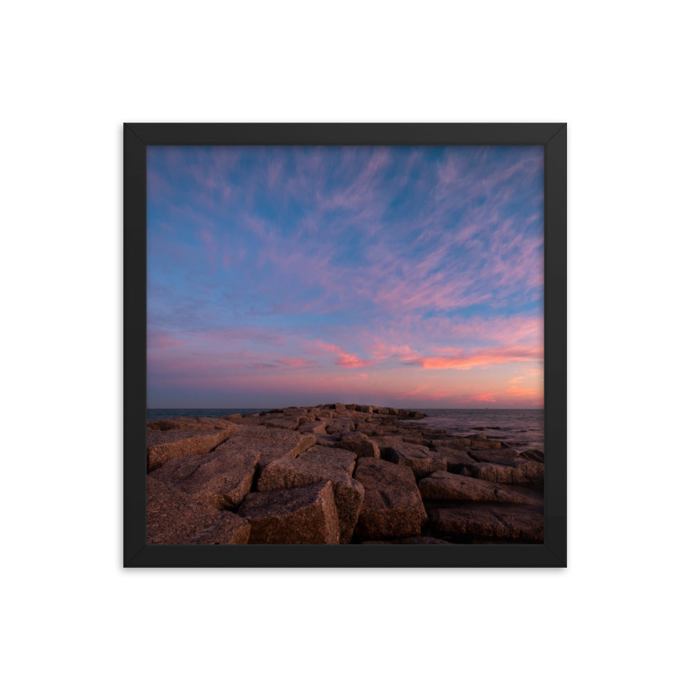 Framed photo paper poster