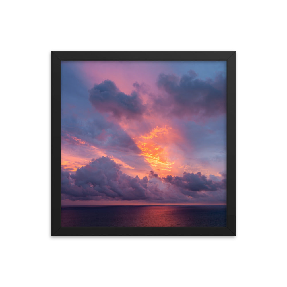 Framed photo paper poster