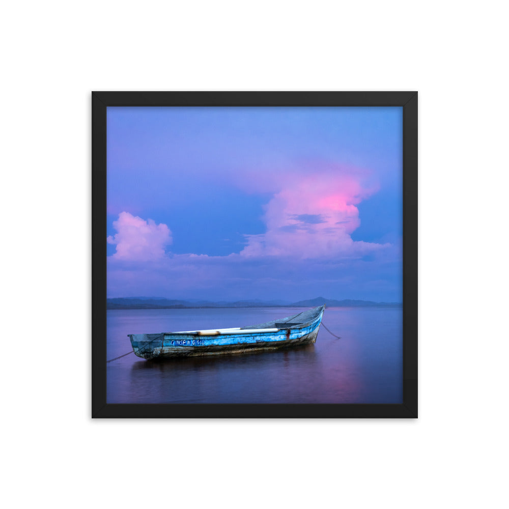 Framed photo paper poster