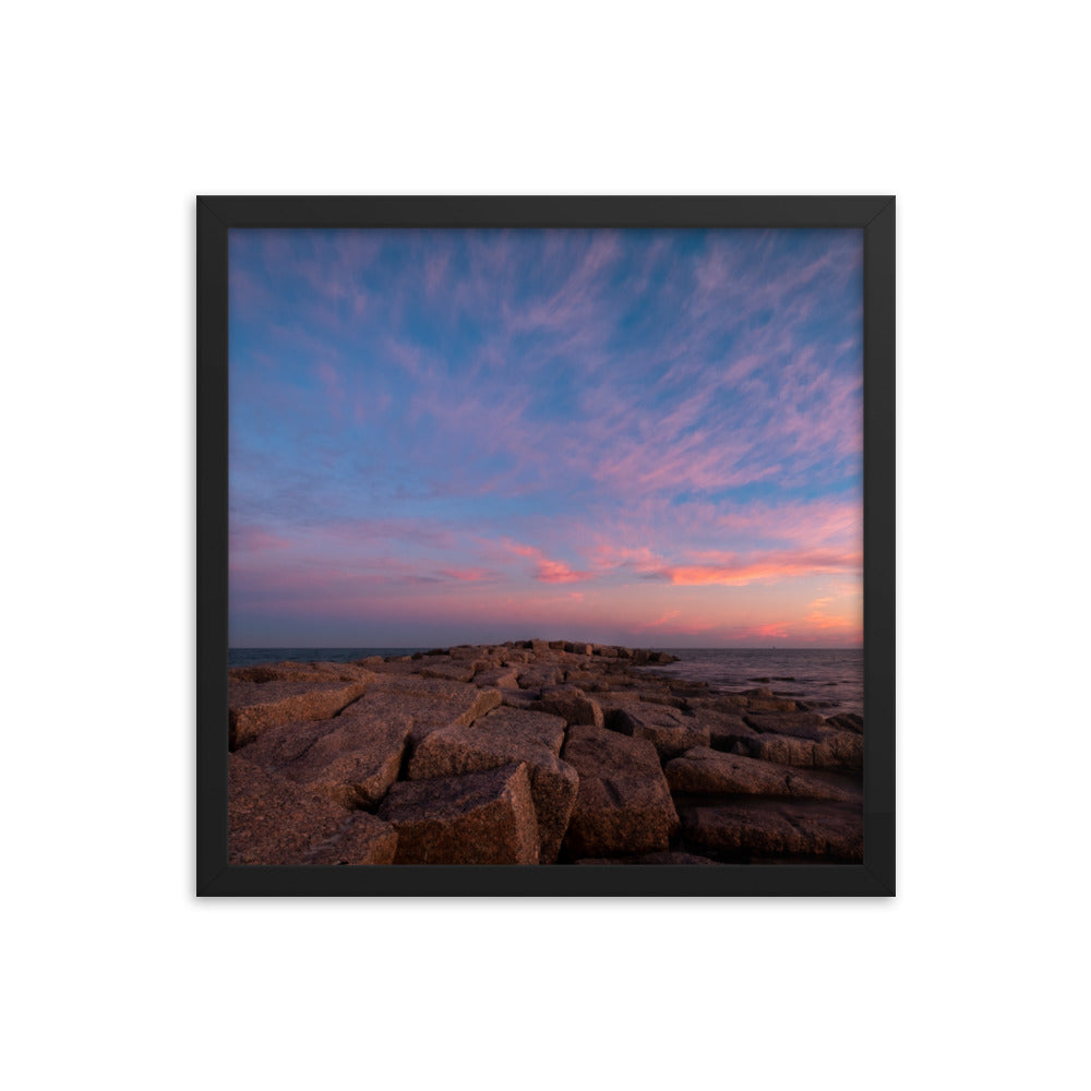 Framed photo paper poster