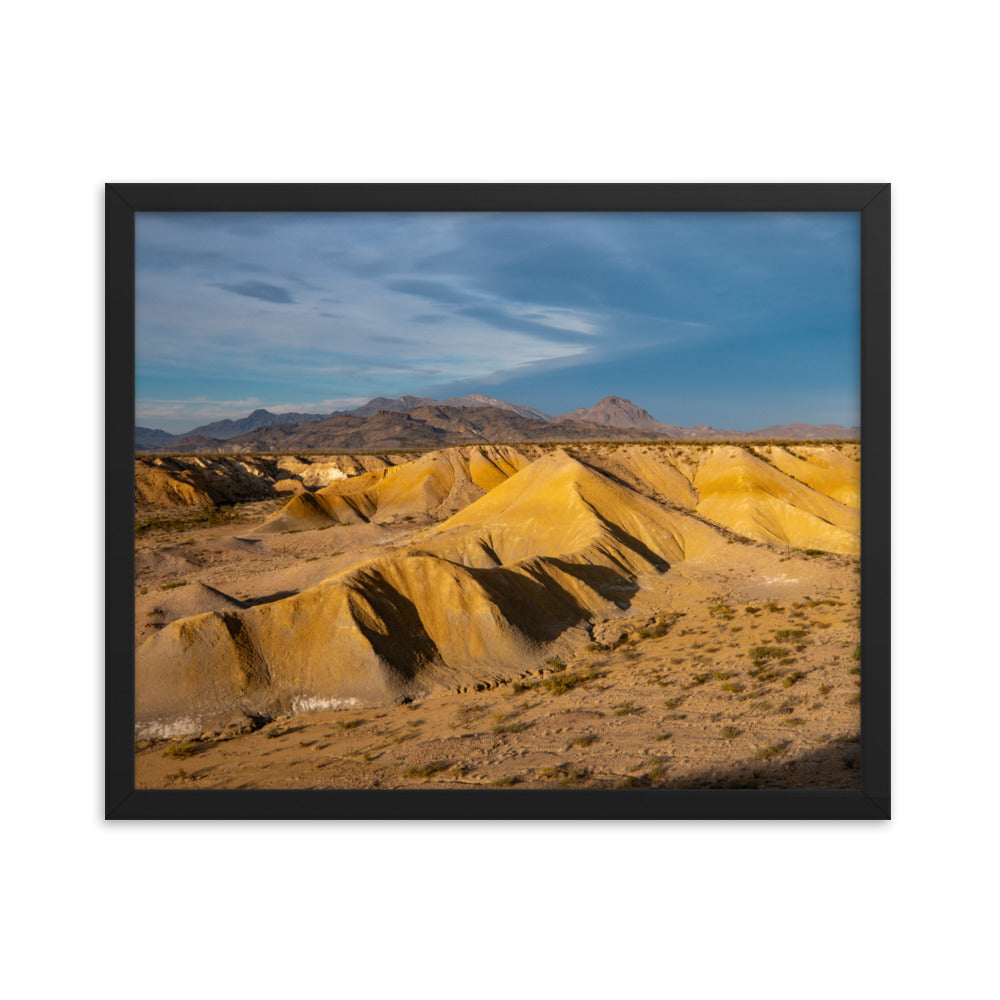 Framed photo paper poster