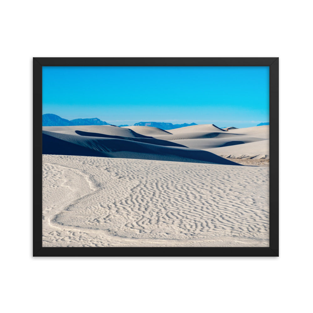 Framed photo paper poster