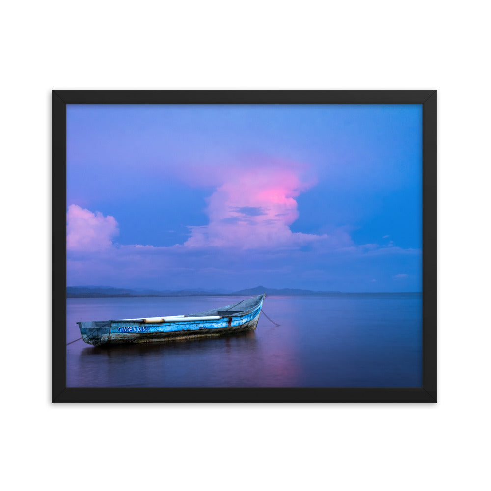 Framed photo paper poster