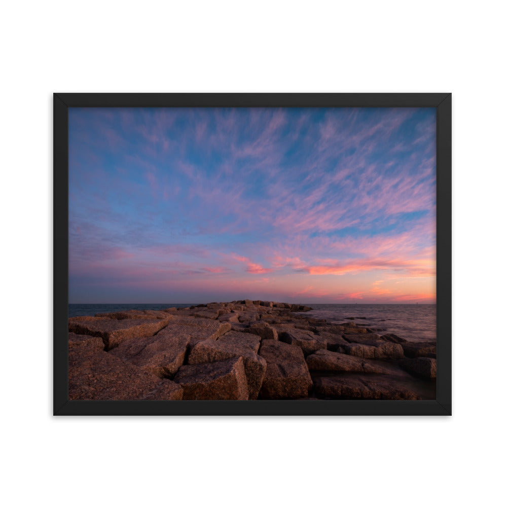 Framed photo paper poster