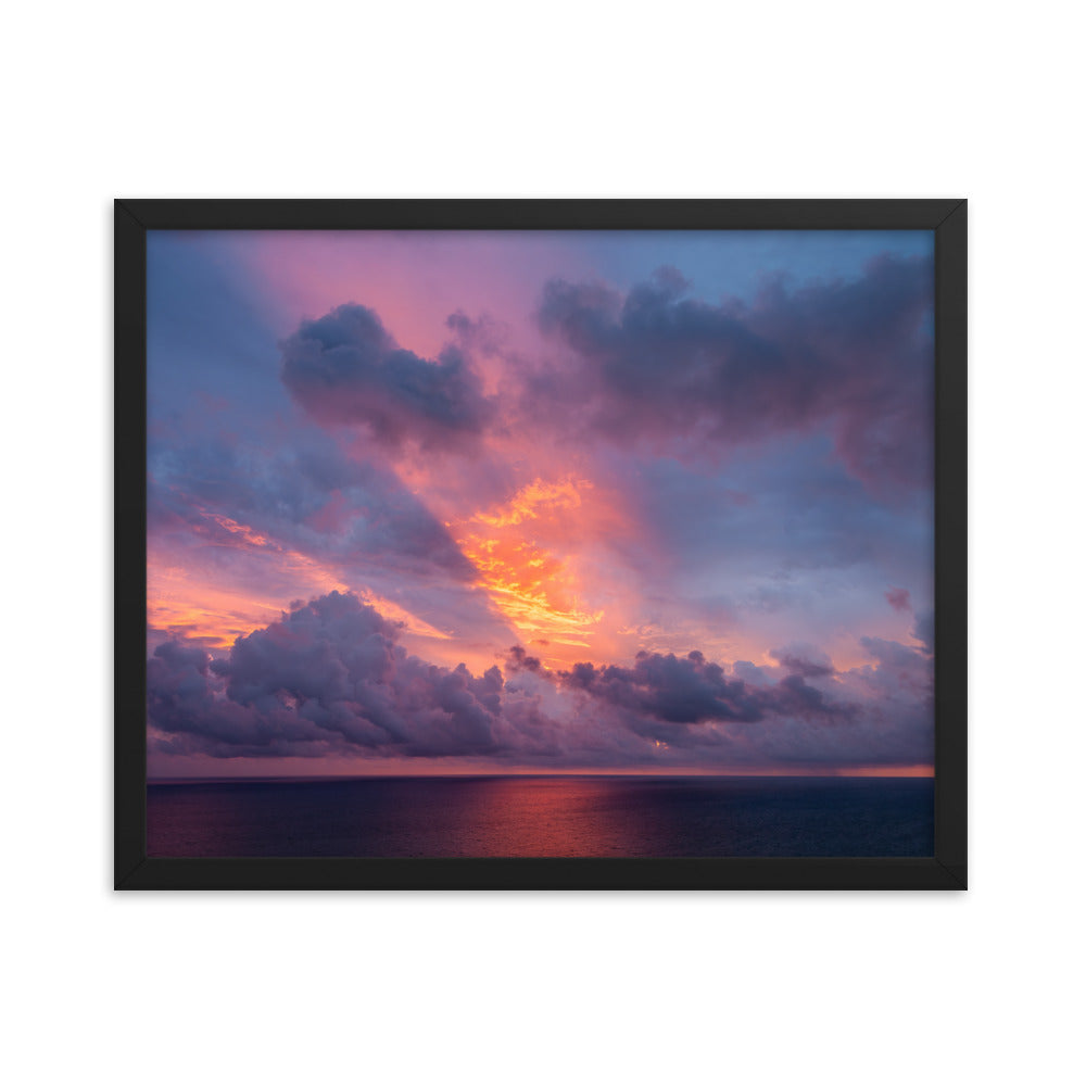 Framed photo paper poster