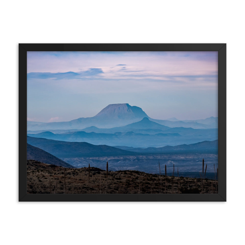 Framed photo paper poster