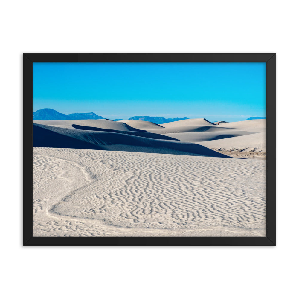 Framed photo paper poster