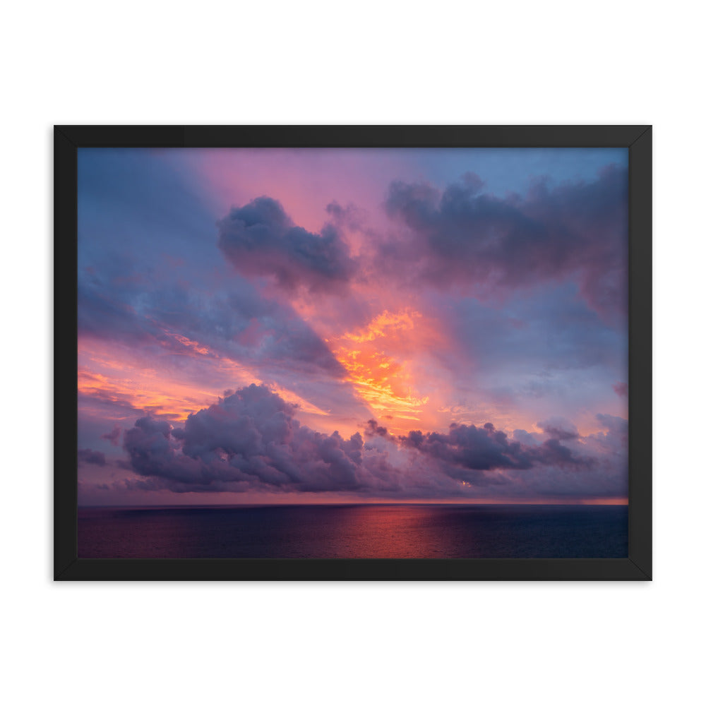 Framed photo paper poster