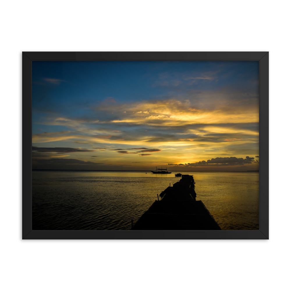 Framed photo paper poster