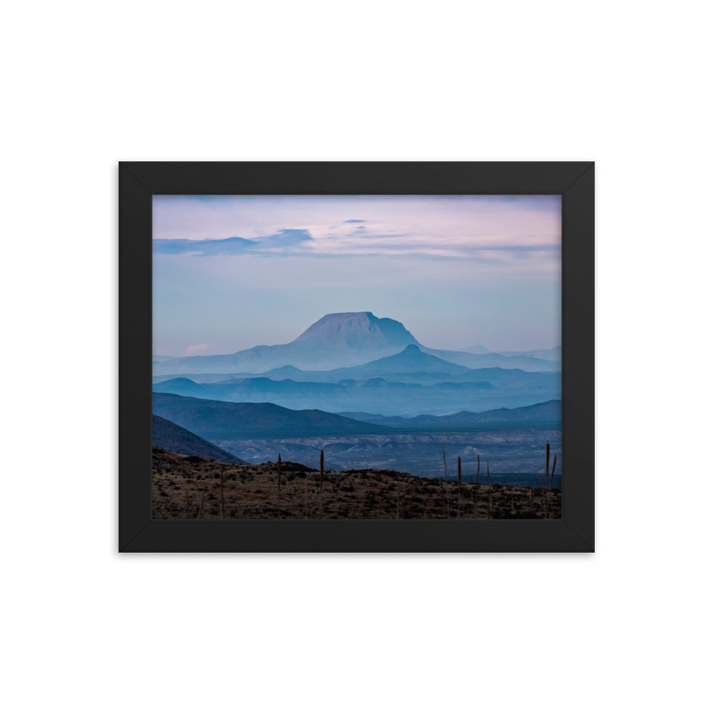 Framed photo paper poster